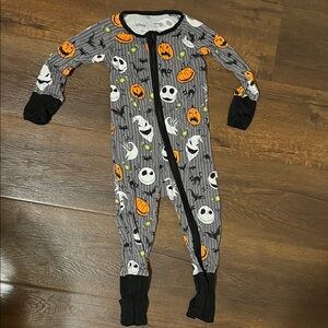 Little Sleepies x Disney Nightmare Before Christmas Baby Zippies Size 6-12 month